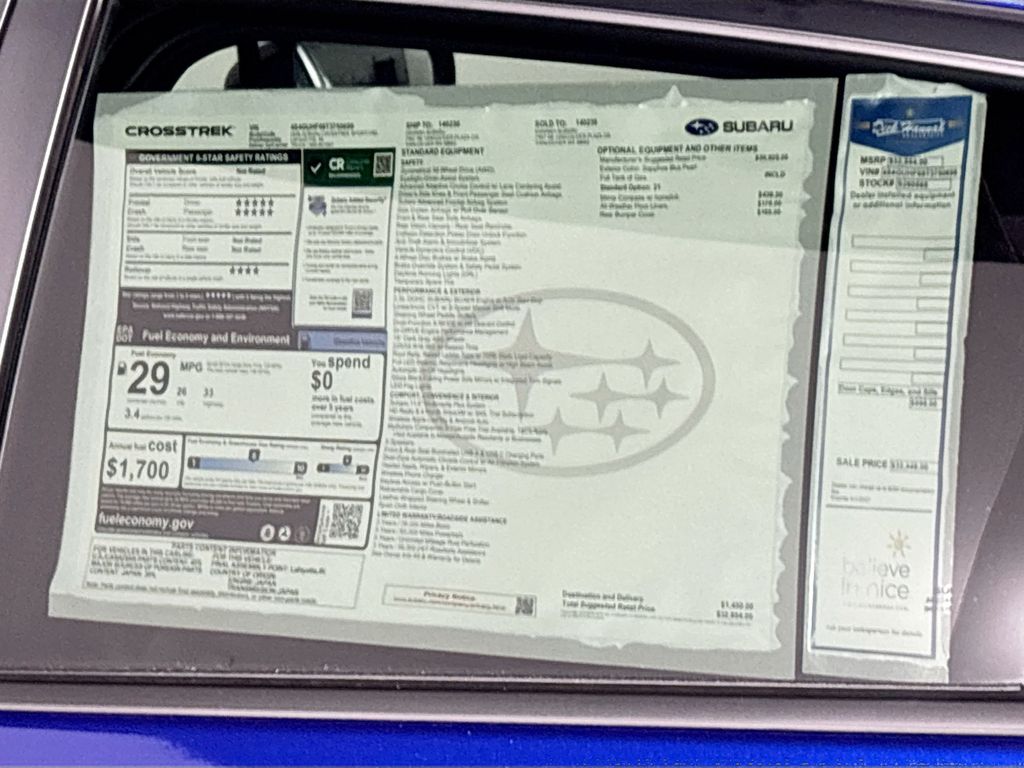 2026 Subaru Crosstrek Sport
