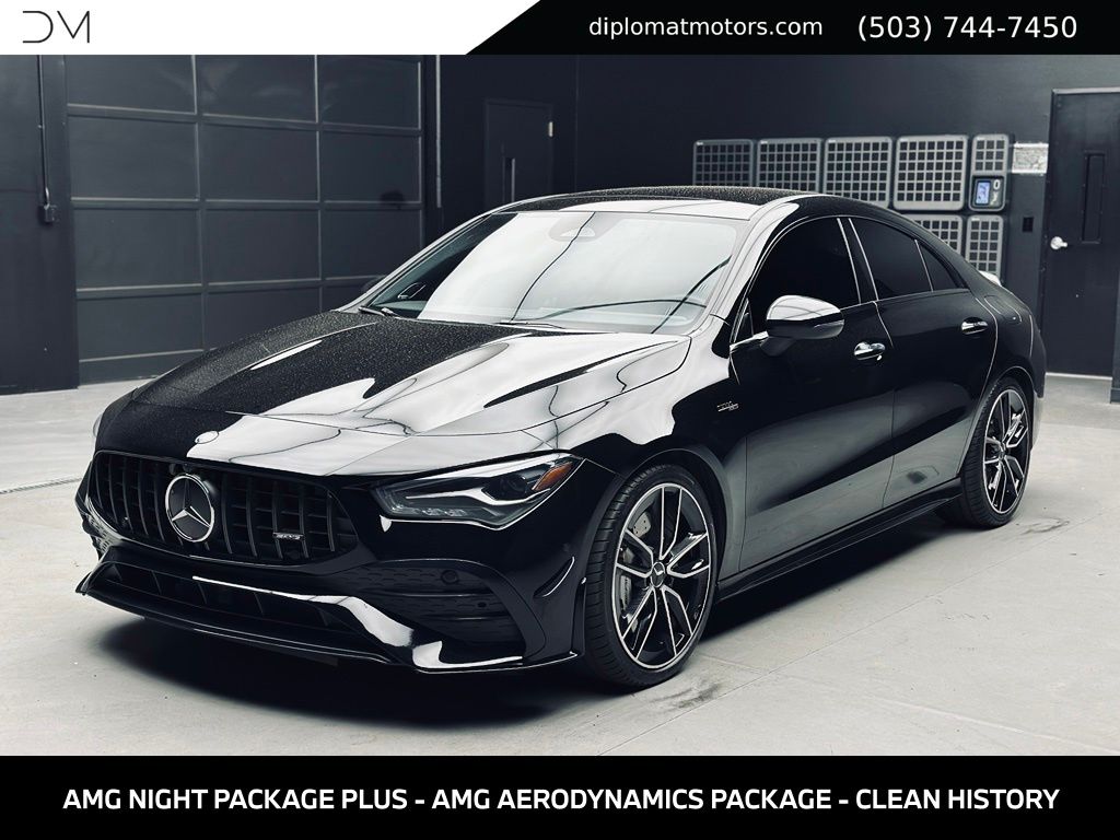 Black 2025 Mercedes-Benz CLA Coupe All-Wheel Drive 8-Speed Automatic