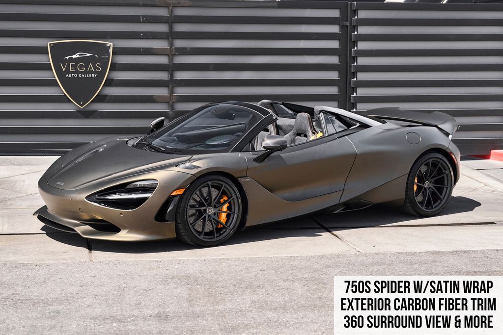Onyx Black 2025 McLaren 750S Spider RWD Convertible Rear-Wheel Drive 7-Speed Automatic