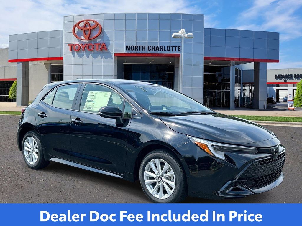 Midnight Black 2026 Toyota Corolla Hatchback Hatchback Front-Wheel Drive Continuously Variable Transmission