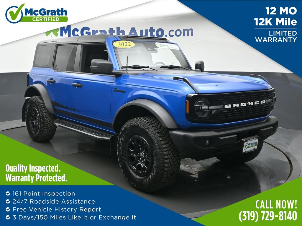 Velocity Blue Metallic 2022 Ford Bronco SUV / Crossover Four-Wheel Drive Automatic