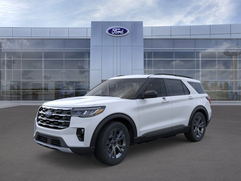 Space White Metallic 2026 Ford Explorer Active AWD SUV / Crossover All-Wheel Drive Automatic