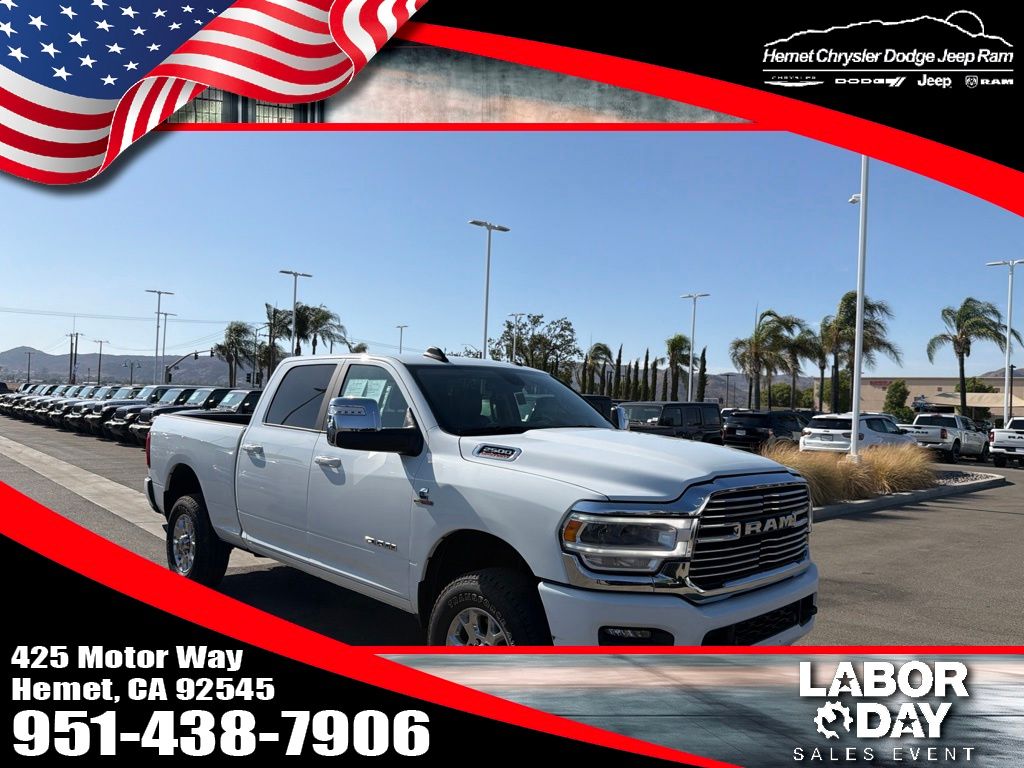 Bright White Clearcoat 2024 RAM 2500 Pickup Truck Four-Wheel Drive 6-Speed Automatic