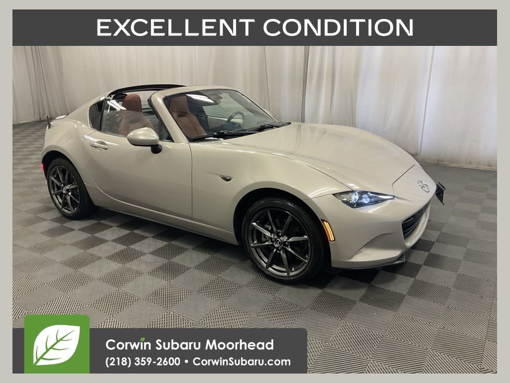 Gray (Platinum Quartz Metallic) 2023 Mazda MX-5 Miata Convertible Rear-Wheel Drive 6-Speed Manual