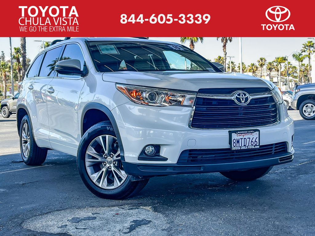 White (Blizzard Pearl) 2015 Toyota Highlander SUV / Crossover Front-Wheel Drive 6-Speed Automatic Overdrive