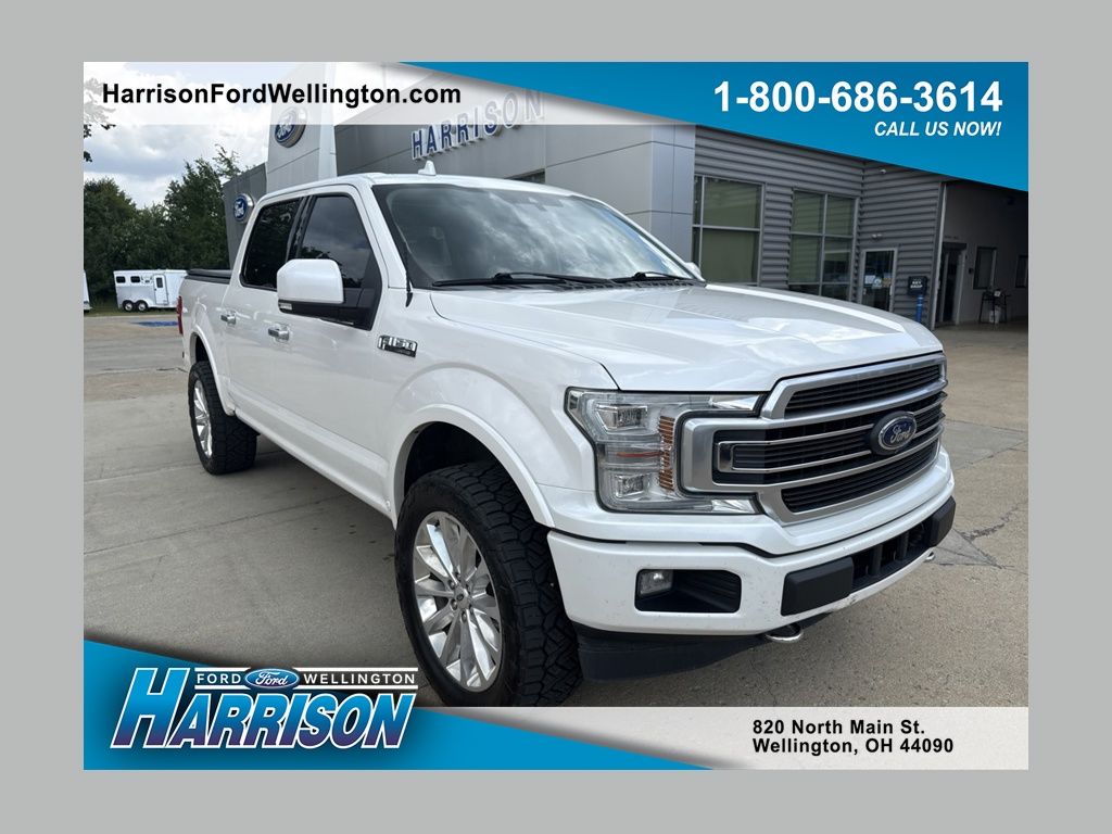 White Platinum Metallic Tri-Coat 2019 Ford F-150 Pickup Truck Four-Wheel Drive Automatic