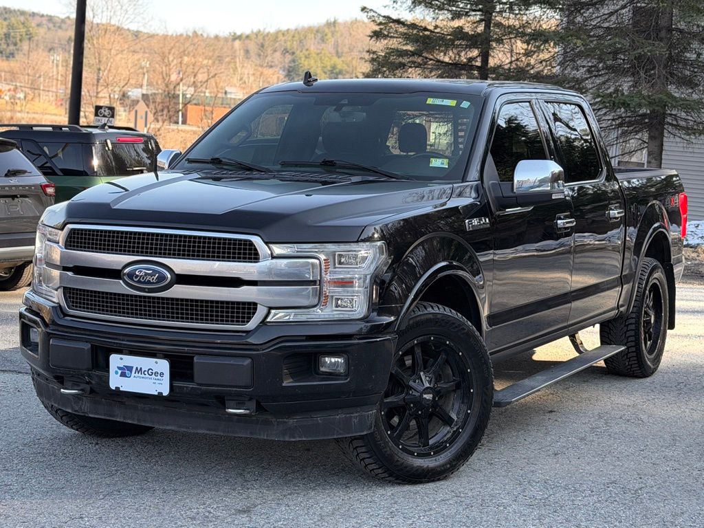 Shadow Black 2018 Ford F-150 Platinum SuperCrew 4WD Pickup Truck Four-Wheel Drive Automatic