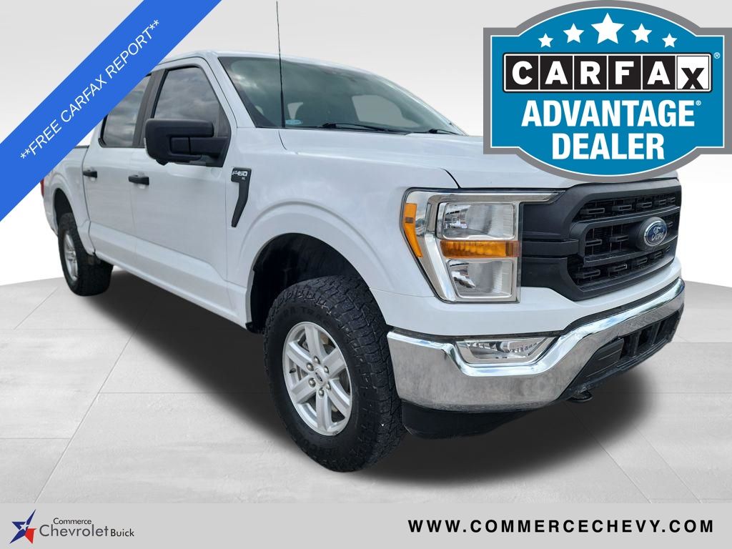 Oxford White 2022 Ford F-150 XL SuperCrew 4WD Pickup Truck Four-Wheel Drive Automatic