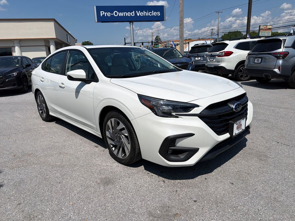 Crystal White Pearl 2024 Subaru Legacy Sedan All-Wheel Drive Continuously Variable Transmission