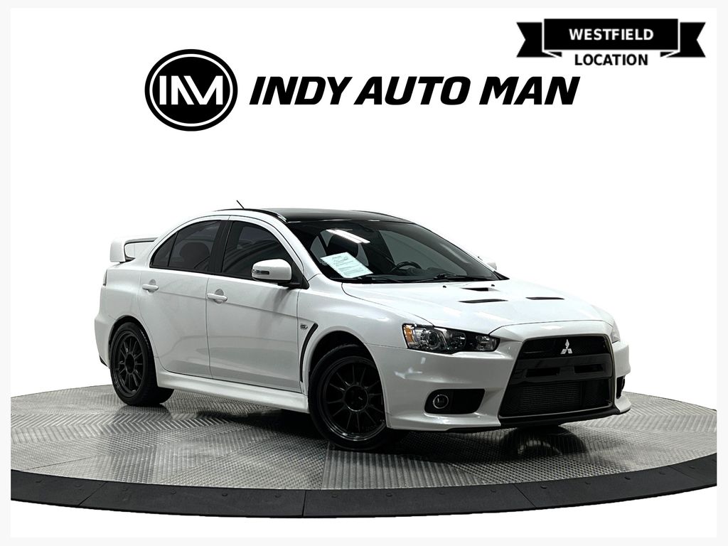 Diamond White 2015 Mitsubishi Lancer Evolution Sedan All-Wheel Drive 5-Speed Manual