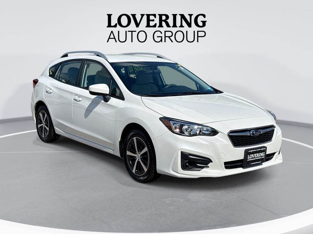 Crystal White Pearl 2019 Subaru Impreza 2.0i Premium Hatchback AWD Hatchback All-Wheel Drive Continuously Variable Transmission