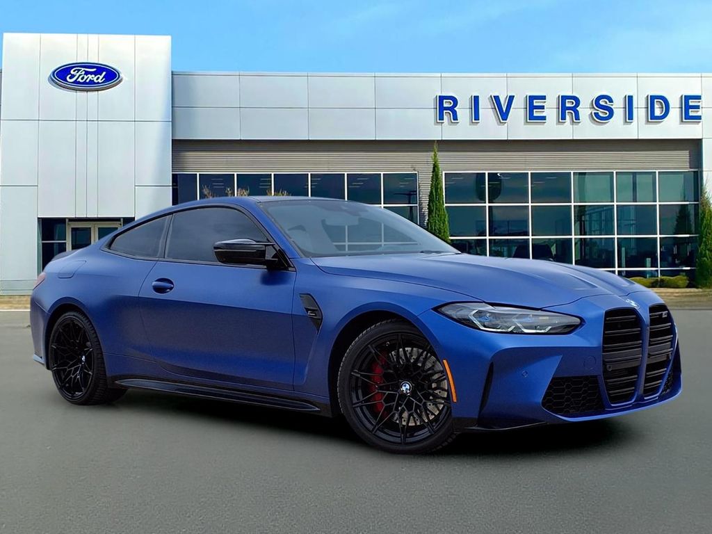 Blue 2024 BMW M4 Competition Coupe RWD Coupe Rear-Wheel Drive 8-Speed Automatic