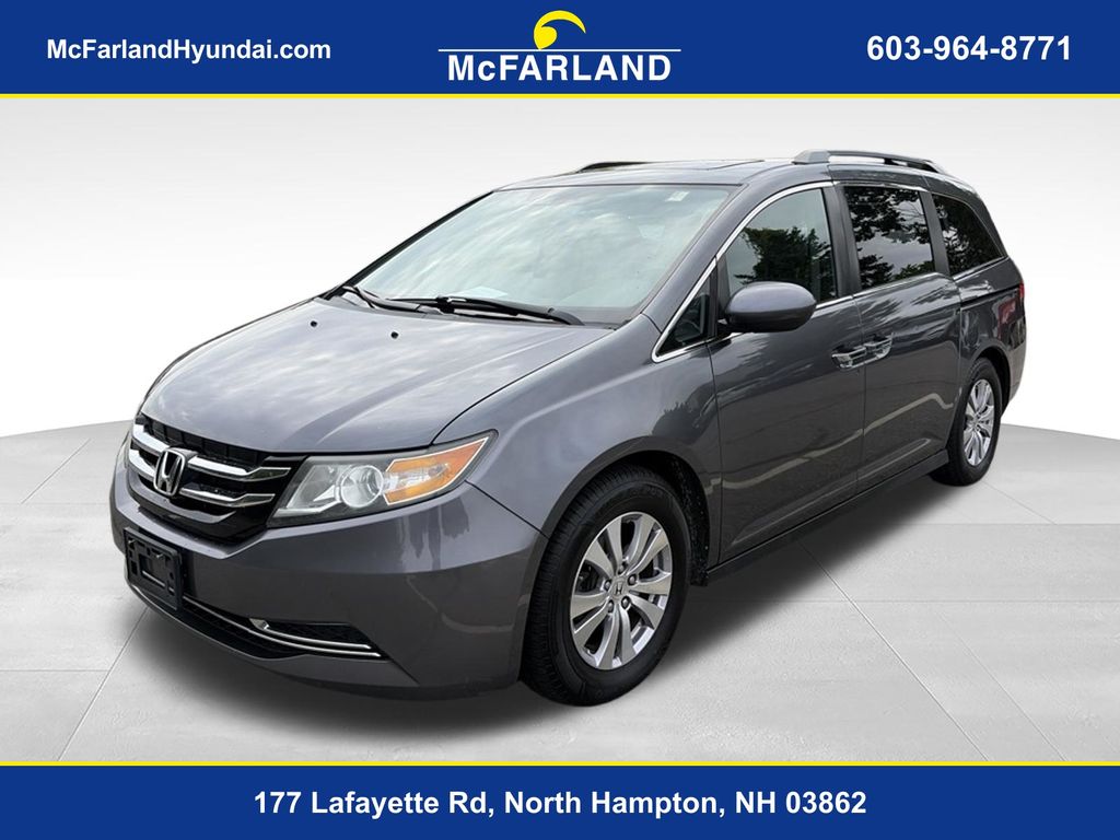 Gray (Modern Steel Metallic) 2014 Honda Odyssey Minivan Front-Wheel Drive 6-Speed Automatic