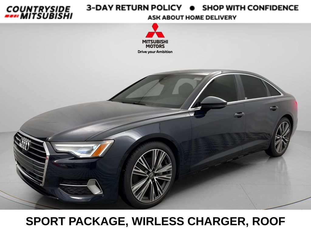 Firmament Blue Metallic 2019 Audi A6 45 TFSI quattro Premium Plus Sedan AWD Sedan All-Wheel Drive 7-Speed Automatic