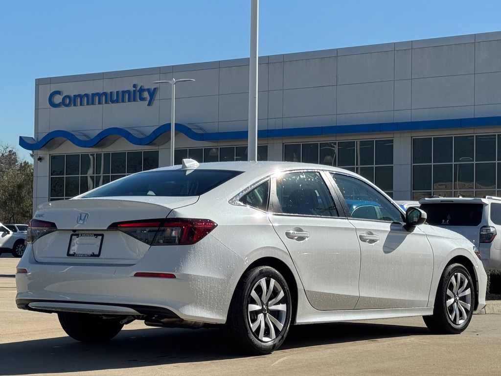 2026 Honda Civic LX White at Classic Honda Galveston