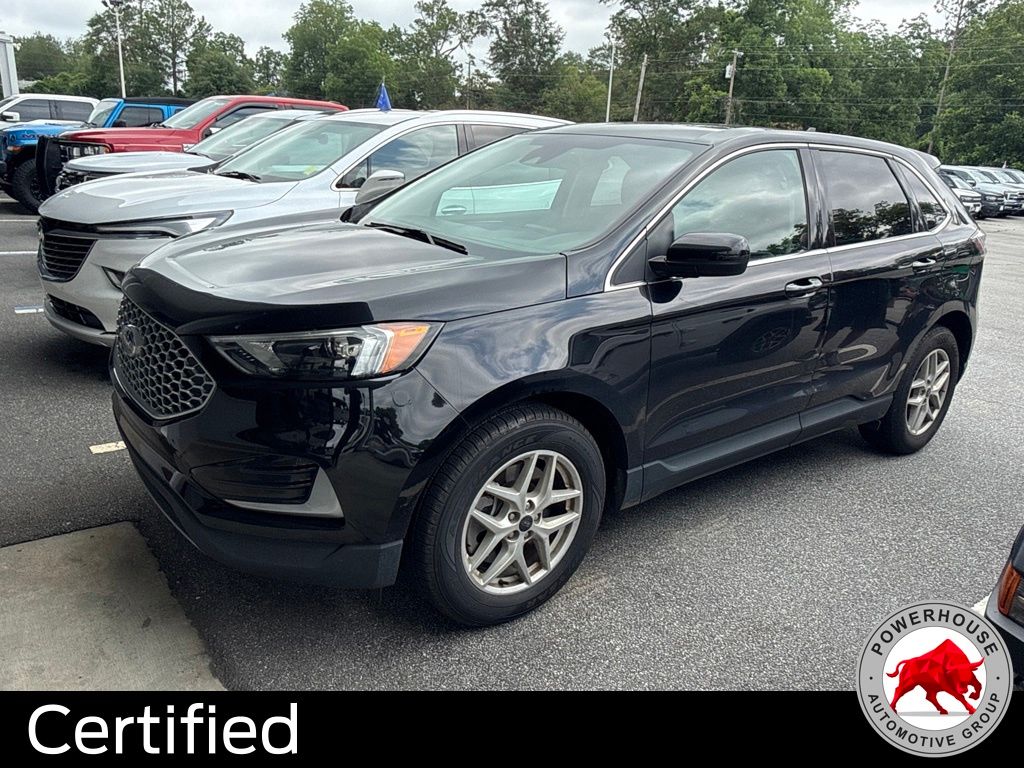 Black Metallic 2024 Ford Edge SUV / Crossover All-Wheel Drive 8-Speed Automatic