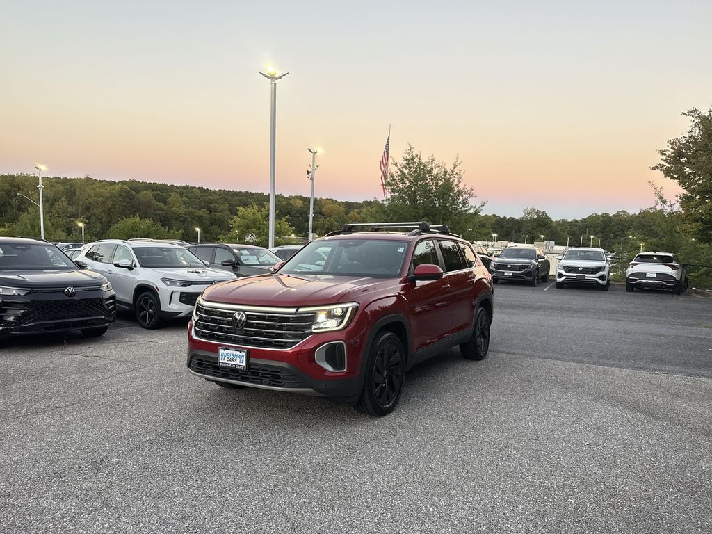 Aurora Red Metallic 2024 Volkswagen Atlas SUV / Crossover All-Wheel Drive 8-Speed Automatic