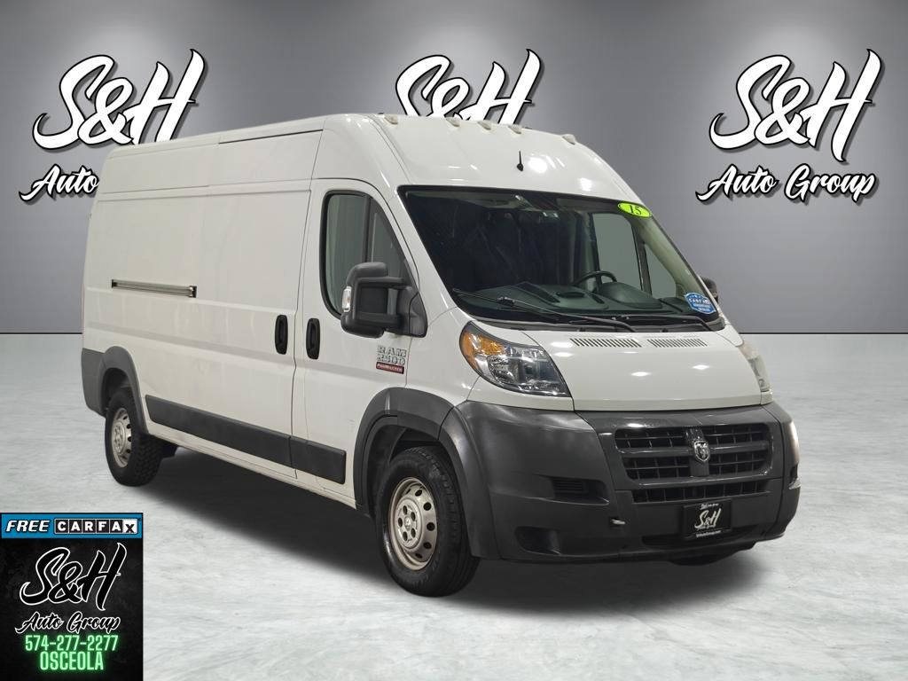Bright White Clearcoat 2015 RAM ProMaster 2500 159 High Roof Cargo Van Van Front-Wheel Drive 6-Speed Automatic