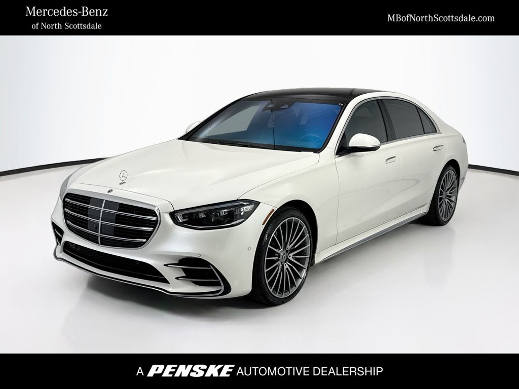 MANUFAKTUR Diamond White 2023 Mercedes-Benz S-Class Sedan All-Wheel Drive 9-Speed Automatic