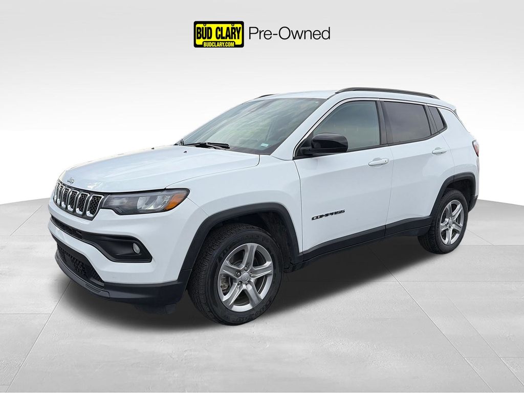 Bright White Clearcoat 2024 Jeep Compass Latitude 4WD SUV / Crossover Four-Wheel Drive 8-Speed Automatic