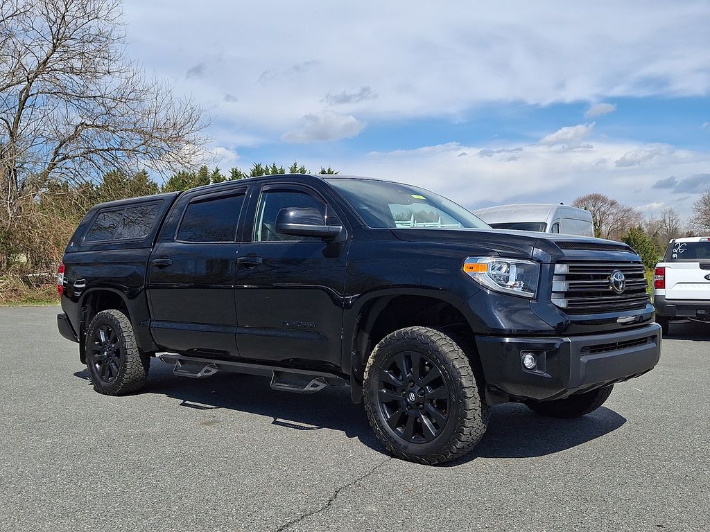 Midnight Black Metallic 2021 Toyota Tundra Limited CrewMax 4WD Pickup Truck Four-Wheel Drive 6-Speed Automatic