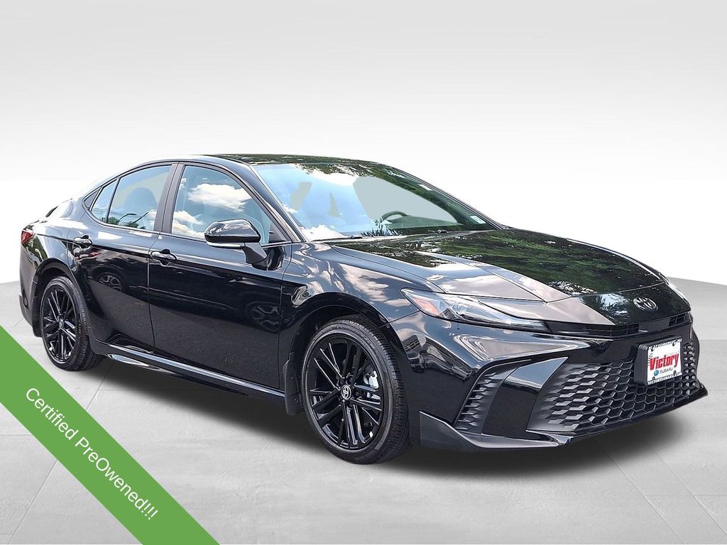 Midnight Black Metallic 2026 Toyota Camry Sedan Front-Wheel Drive Continuously Variable Transmission