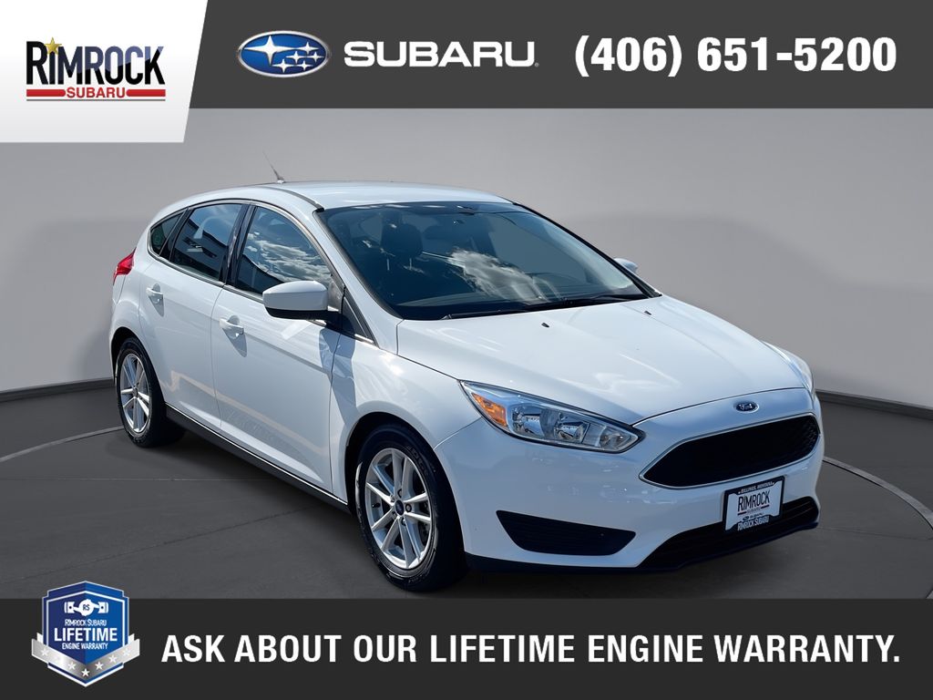 Oxford White 2018 Ford Focus Hatchback Front-Wheel Drive 6-Speed Automatic