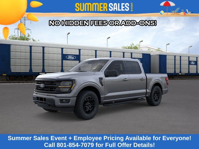 Carbonized Gray Metallic 2026 Ford F-150 XLT SuperCrew 4WD Pickup Truck Four-Wheel Drive Automatic