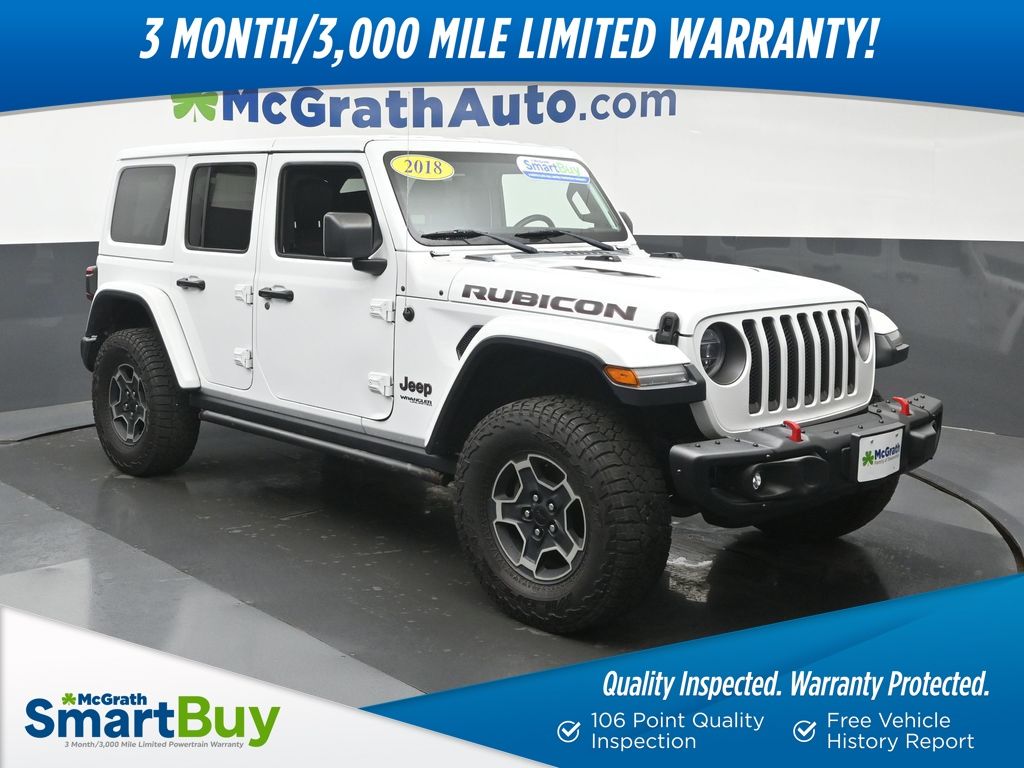 Bright White Clearcoat 2018 Jeep Wrangler SUV / Crossover Four-Wheel Drive 8-Speed Automatic