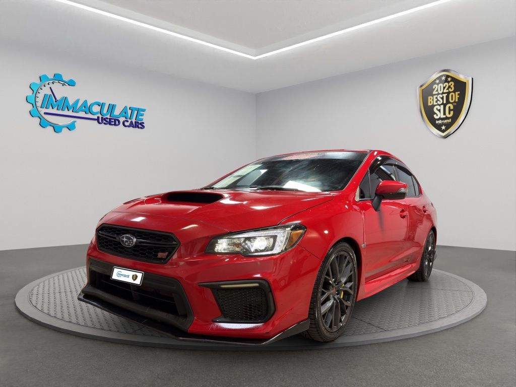 Pure Red 2018 Subaru WRX STI AWD Sedan All-Wheel Drive 6-Speed Manual