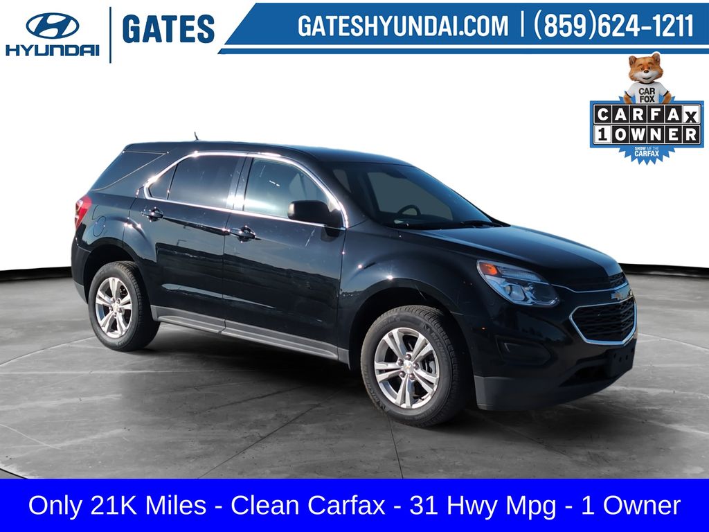 Black 2017 Chevrolet Equinox SUV / Crossover Front-Wheel Drive 6-Speed Automatic Overdrive