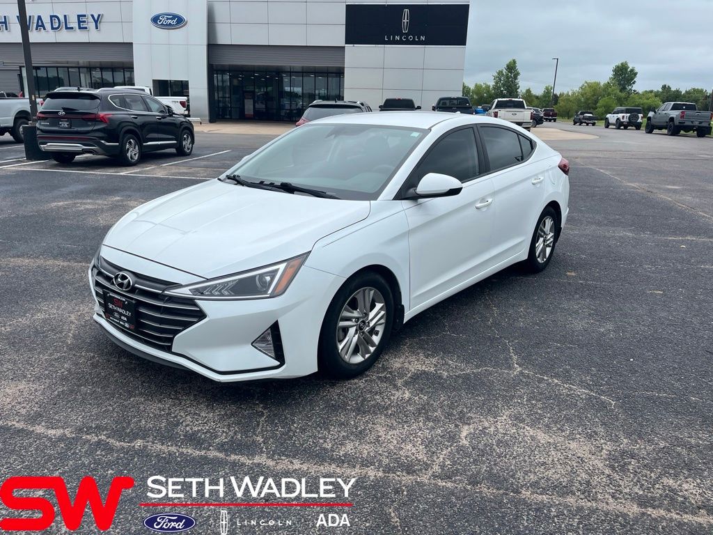 Quartz White Pearl 2019 Hyundai Elantra Sedan Front-Wheel Drive 6-Speed Automatic
