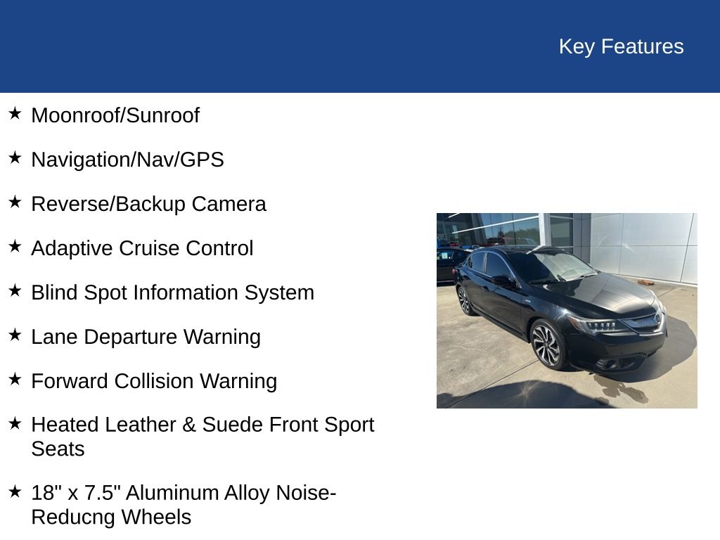 2018 Acura ILX Premium & A-SPEC Packages