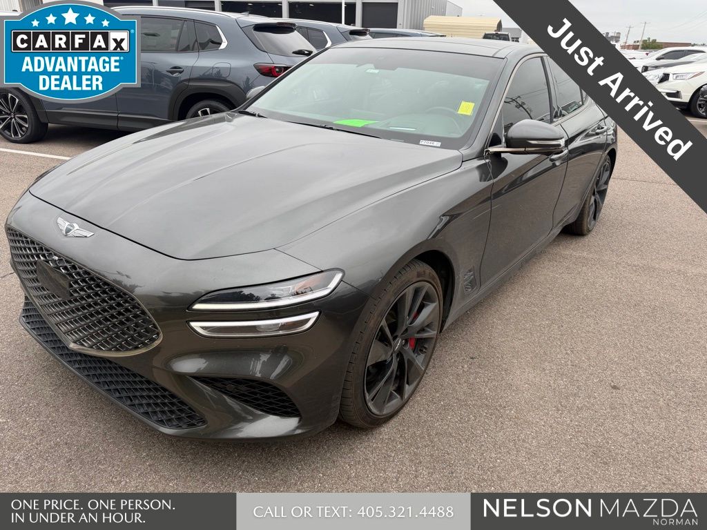 Makalu Gray 2023 Genesis G70 3.3T RWD Sedan Rear-Wheel Drive 8-Speed Automatic