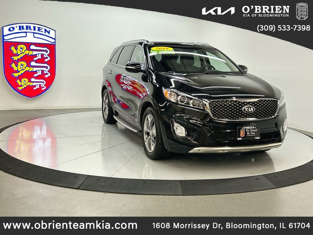 Ebony Black 2016 Kia Sorento SX V6 AWD SUV / Crossover All-Wheel Drive 6-Speed Automatic
