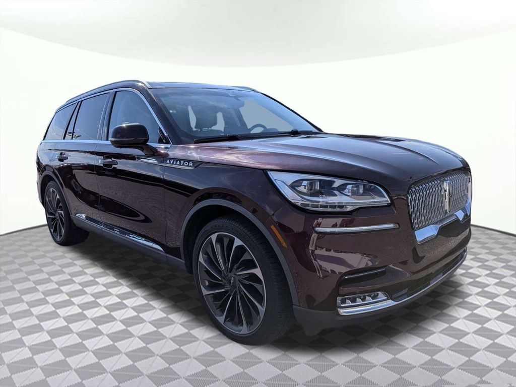 Red (Burgundy) 2021 Lincoln Aviator SUV / Crossover Rear-Wheel Drive Automatic