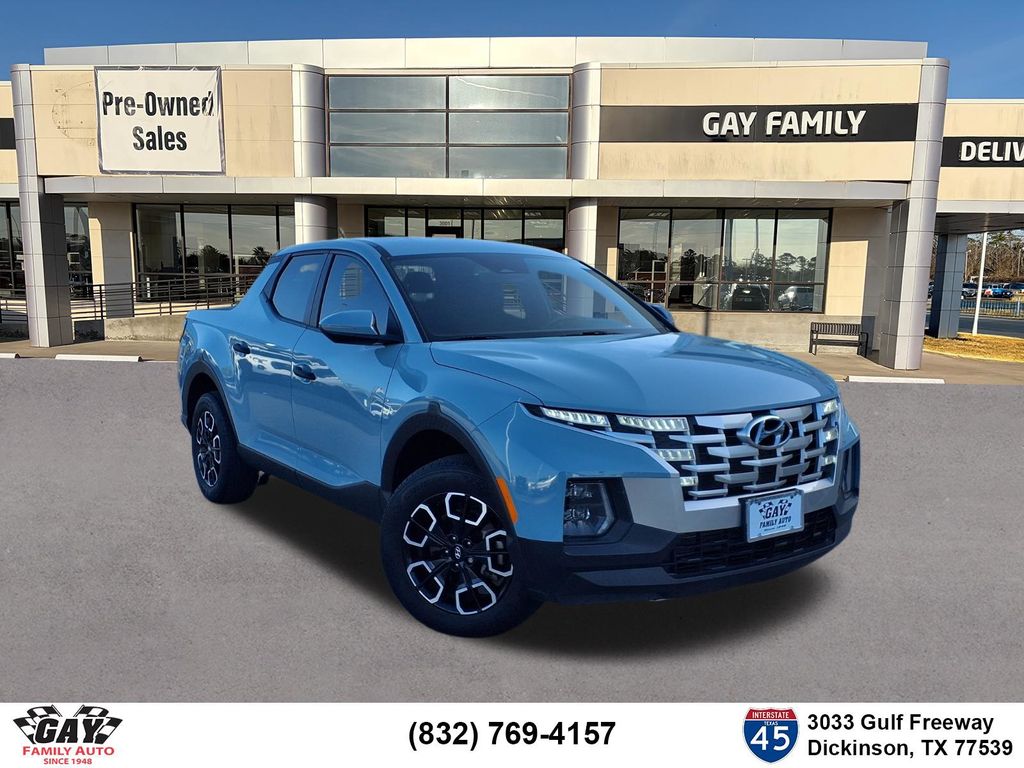 Blue / Stone 2024 Hyundai Santa Cruz Pickup Truck All-Wheel Drive 8-Speed Automatic