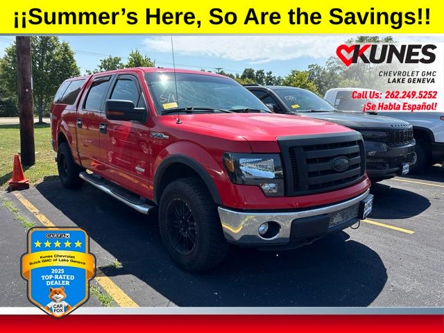 Race Red 2011 Ford F-150 Pickup Truck Four-Wheel Drive 6-Speed Automatic