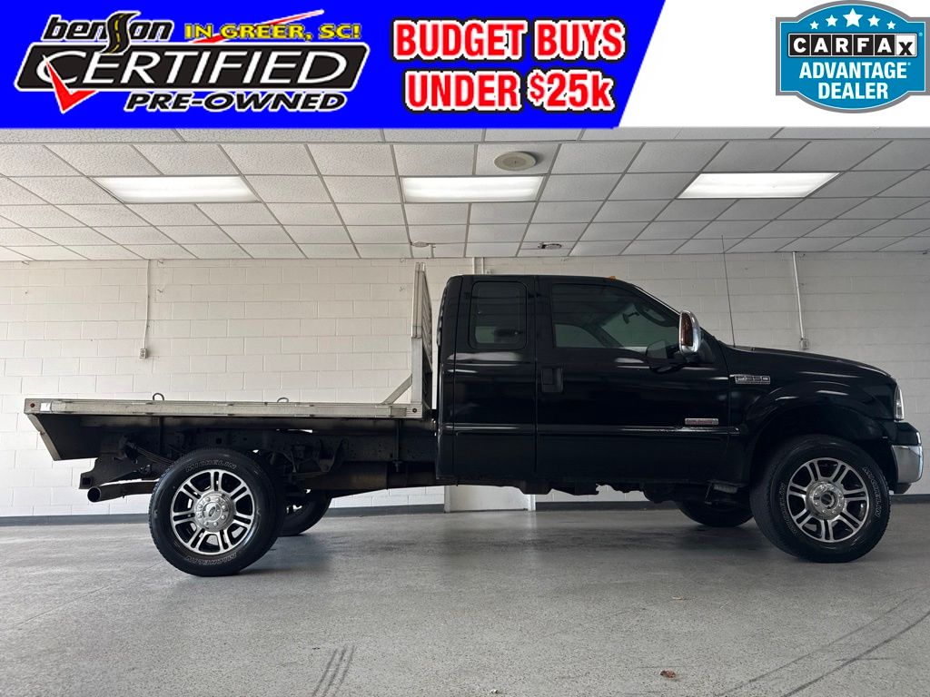 Black Clearcoat 2007 Ford F-350 Super Duty Pickup Truck Four-Wheel Drive 5-Speed Automatic Overdrive