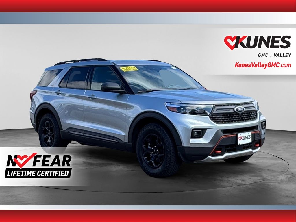Silver Metallic 2023 Ford Explorer SUV / Crossover All-Wheel Drive Automatic