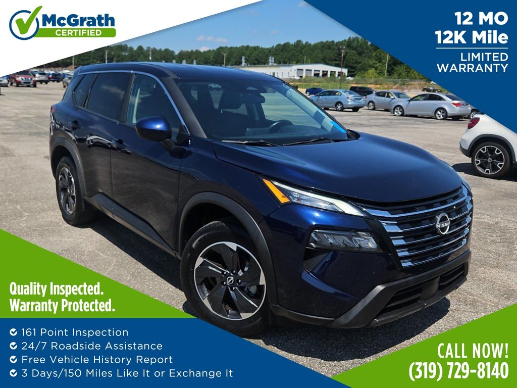 Deep Ocean Blue Pearl 2025 Nissan Rogue SUV / Crossover All-Wheel Drive Continuously Variable Transmission
