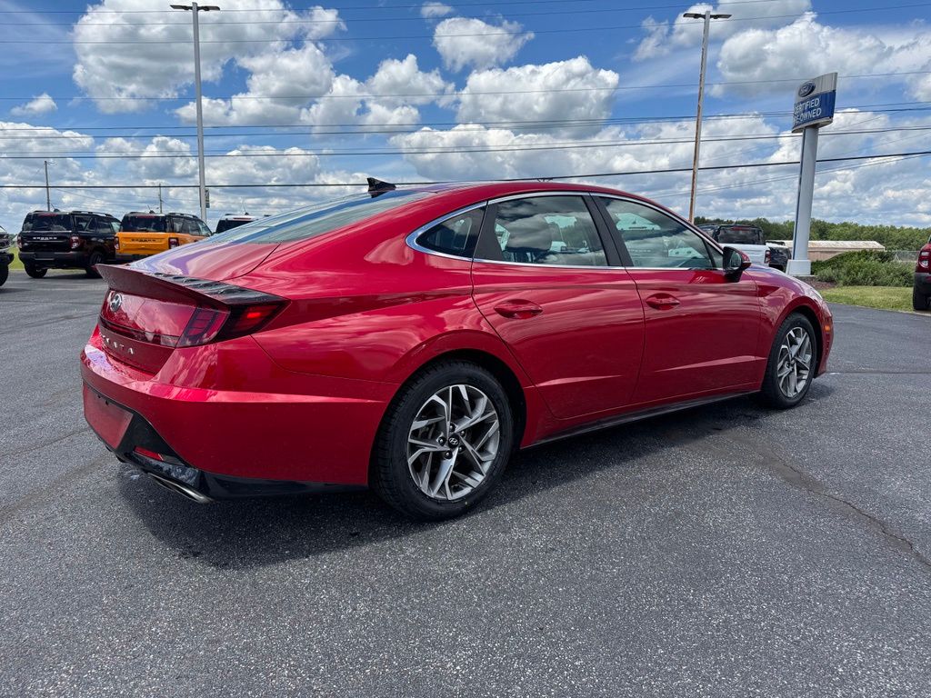 2021 Hyundai Sonata SEL Red at Phil Fitts Ford