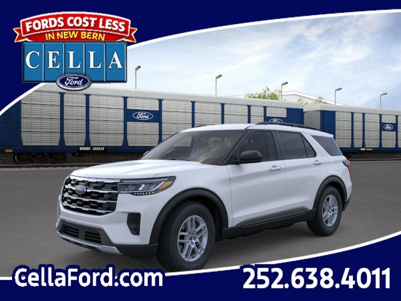 Space White Metallic 2026 Ford Explorer SUV / Crossover Rear-Wheel Drive Automatic