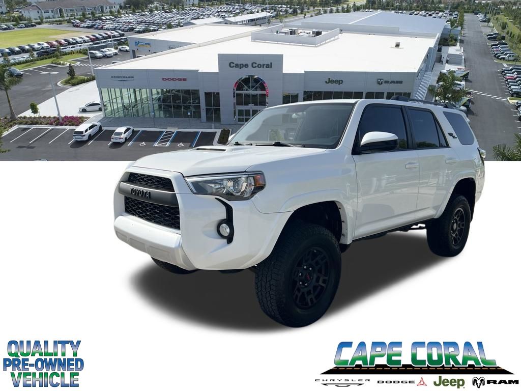 Super White 2019 Toyota 4Runner SUV / Crossover Four-Wheel Drive 5-Speed Automatic Overdrive