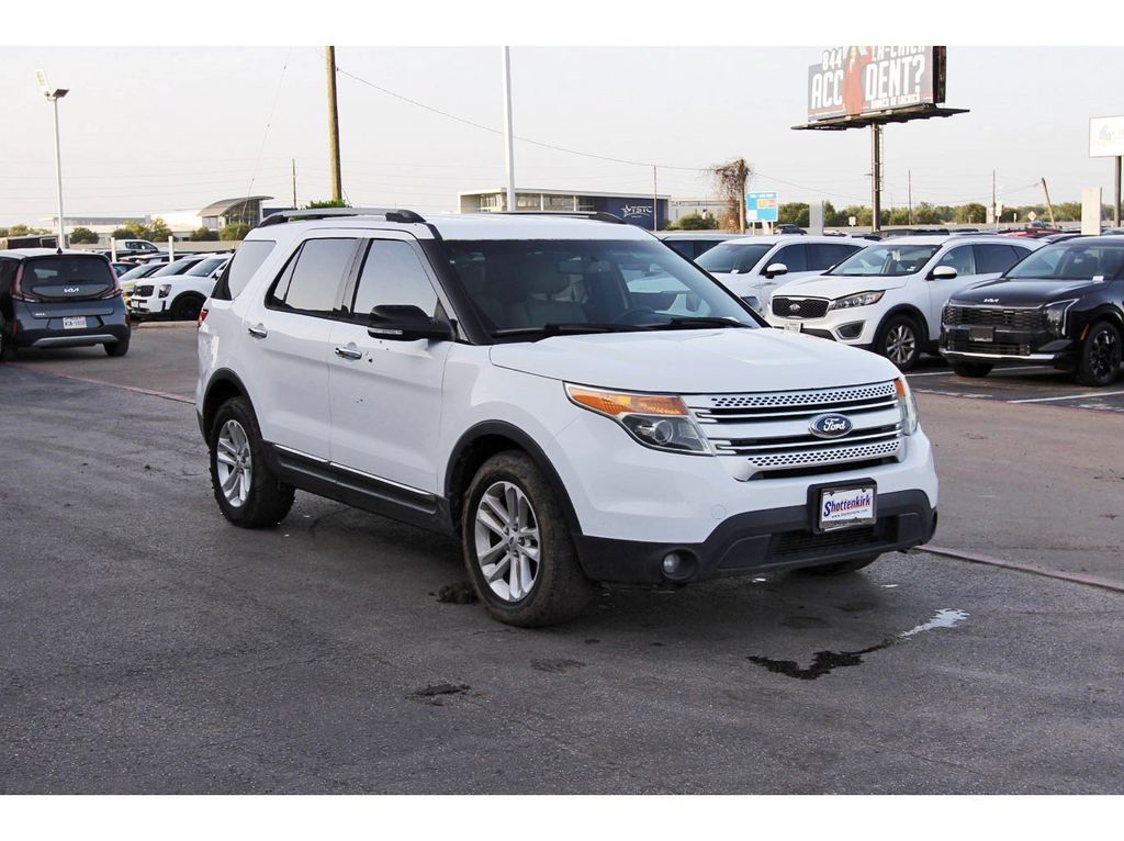 2013 Ford Explorer XLT White at DeMontrond Gulf Freeway