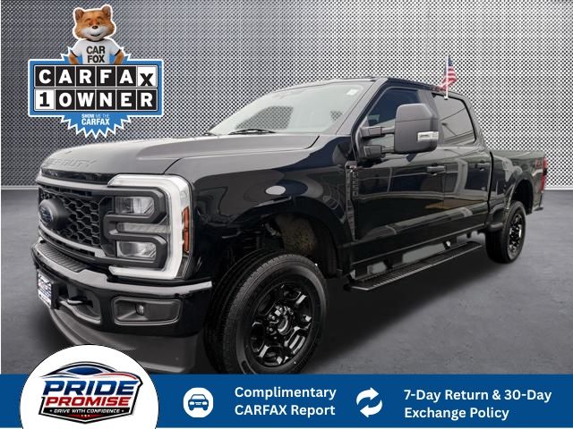 Agate Black Metallic 2024 Ford F-250 Super Duty XL Crew Cab 4WD Pickup Truck Four-Wheel Drive Automatic