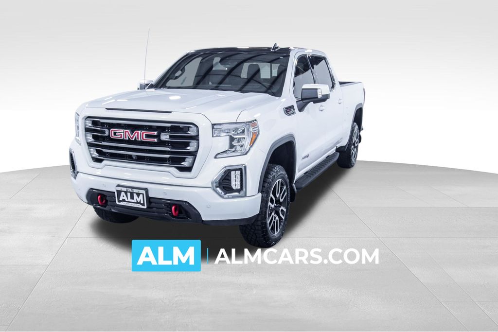 White 2022 GMC Sierra 1500 Limited AT4 Crew Cab 4WD Pickup Truck Four-Wheel Drive Automatic