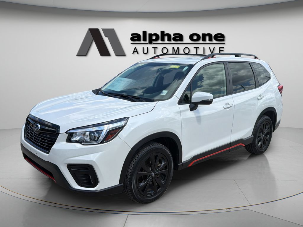 Crystal White Pearl 2019 Subaru Forester SUV / Crossover All-Wheel Drive Continuously Variable Transmission