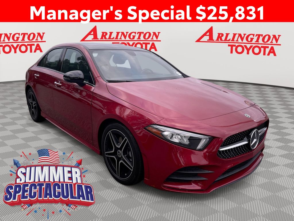 MANUFAKTUR Patagonia Red Metallic 2022 Mercedes-Benz A-Class Sedan Front-Wheel Drive 7-Speed Automatic