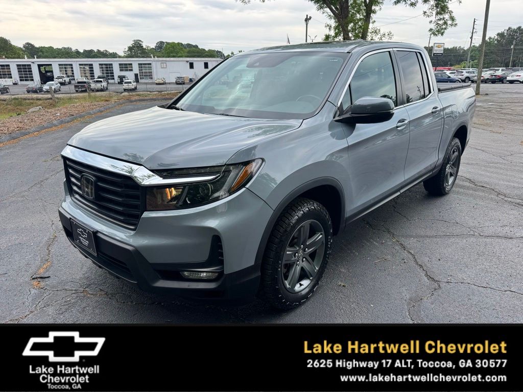 Gray 2023 Honda Ridgeline Pickup Truck All-Wheel Drive 9-Speed Automatic